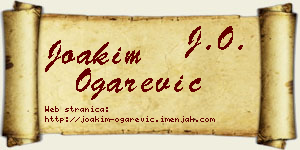 Joakim Ogarević vizit kartica